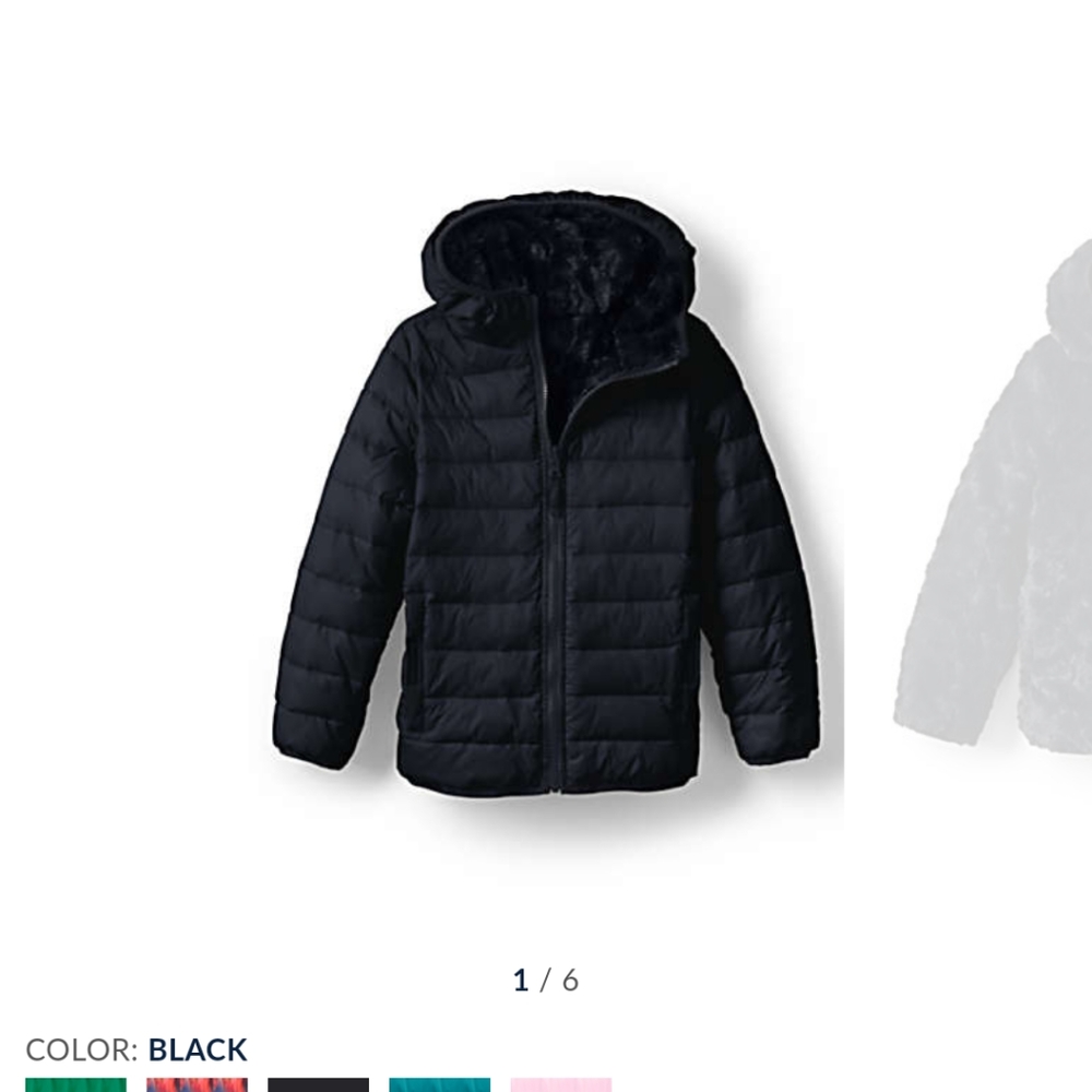 Lands End reversible jacket